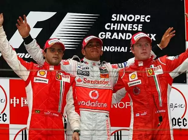 Felipe Massa Lewis Hamilton Kimi Räikkönen Titel-Bild zur News: Felipe Massa Lewis Hamilton Kimi Räikkönen