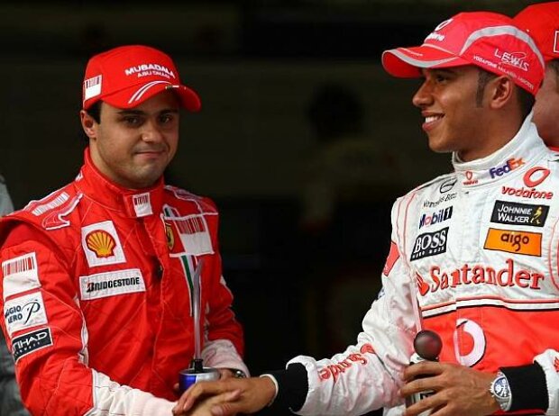 Titel-Bild zur News: Felipe Massa und Lewis Hamilton
