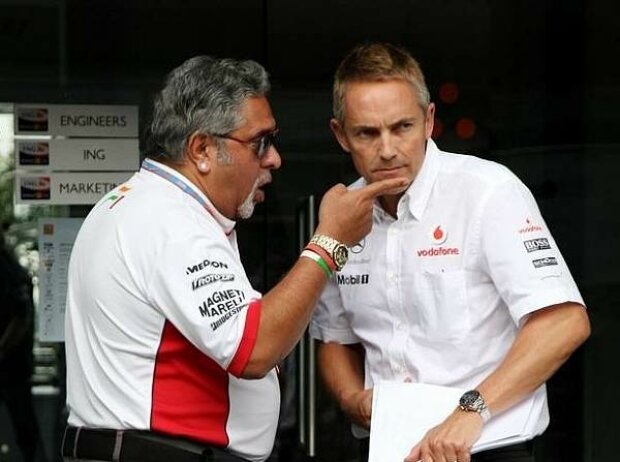 Vijay Mallya Martin Whitmarsh Vijay Mallya Martin Whitmarsh