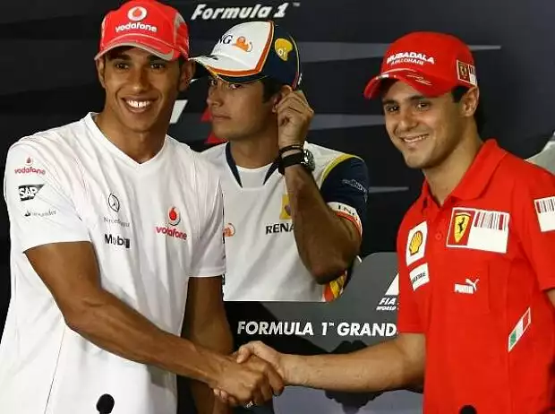 Titel-Bild zur News: Lewis Hamilton und Felipe Massa