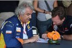 Flavio Briatore (Teamchef) (Renault) und Christian Horner (Teamchef) (Red Bull) 