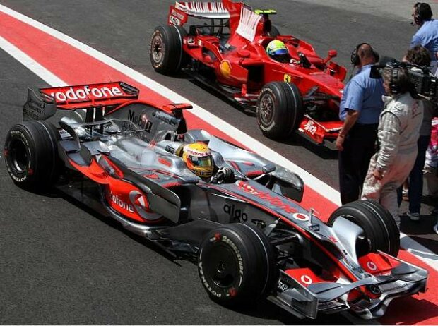 Lewis Hamilton und Felipe Massa 