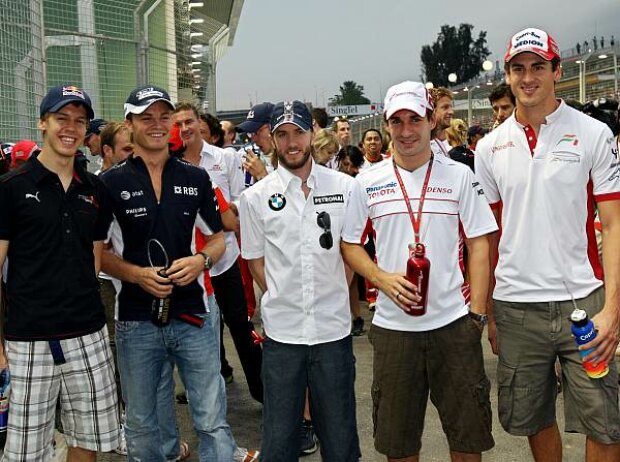 Titel-Bild zur News: Timo Glock Nick Heidfeld Nico Rosberg Adrian Sutil Sebastian Vettel