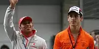 Lewis Hamilton und Adrian Sutil