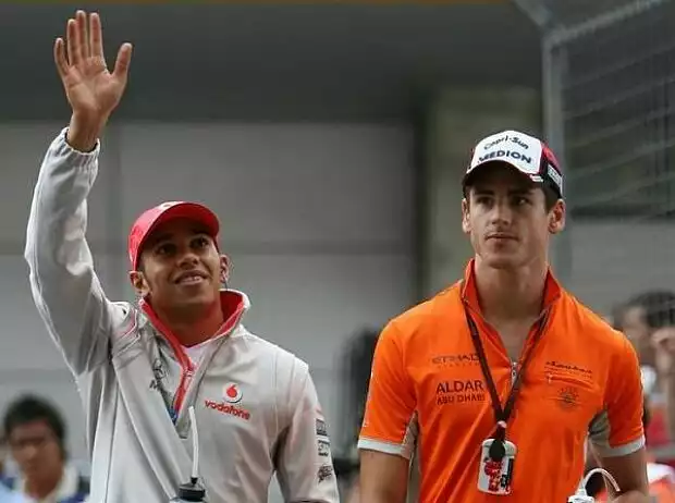 Lewis Hamilton und Adrian Sutil Titel-Bild zur News: Lewis Hamilton und Adrian Sutil