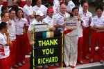 Das Toyota-Team verabschiedet Richard Cregan
