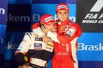 Fernando Alonso (Renault) und Felipe Massa (Ferrari) 
