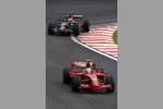 Felipe Massa (Ferrari) vor Sebastian Vettel (Toro Rosso) 