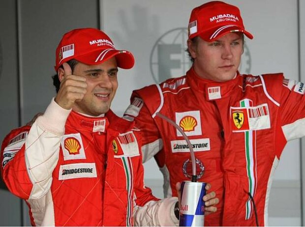 Titel-Bild zur News: Felipe Massa und Kimi Räikkönen