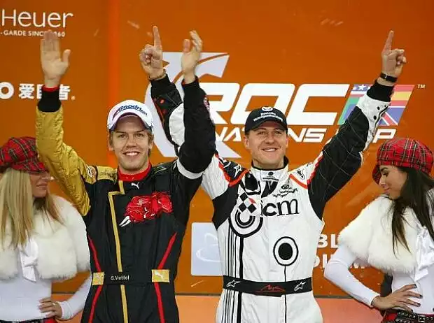 Titel-Bild zur News: Sebastian Vettel und Michael Schumacher