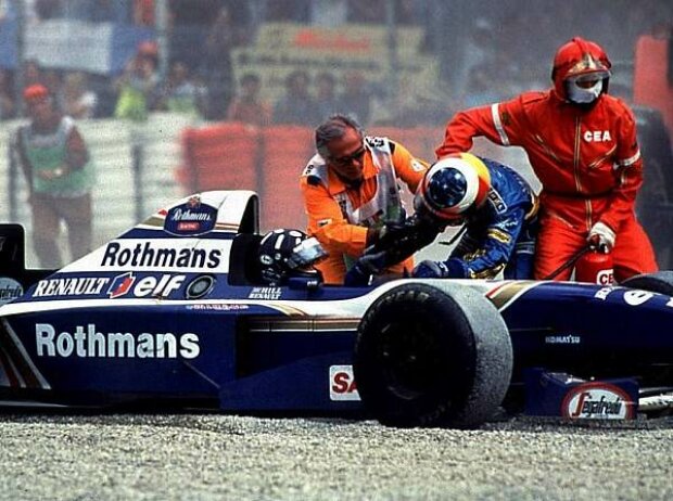 Titel-Bild zur News: Damon Hill und Michael Schumacher