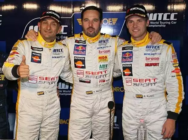 Gabriele Tarquini, Yvan Muller und Rickard Rydell Titel-Bild zur News: Gabriele Tarquini, Yvan Muller und Rickard Rydell