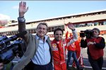 Luca di Montezemolo (Präsident) und Felipe Massa (Ferrari) 