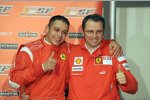 Valentino Rossi und Teamchef Stefano Domenicali