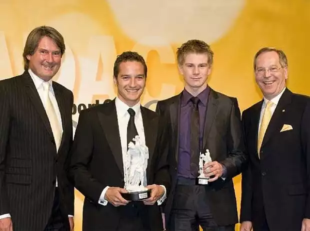 Hermann Tomczyk, Timo Scheider, Nico Hülkenberg und Peter Meyer Titel-Bild zur News: Hermann Tomczyk, Timo Scheider, Nico Hülkenberg und Peter Meyer