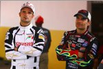 Vitantonio Liuzzi (Force India) und Jeff Gordon beobachten die Ergebnisse
