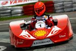 Michael Schumacher (Ferrari) auf der Ideallinie
