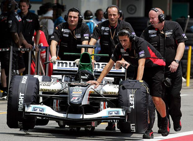 Minardi-Bolide in Sao Paulo