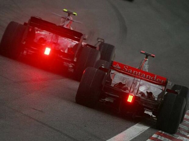 Sebastian Vettel und Lewis Hamilton