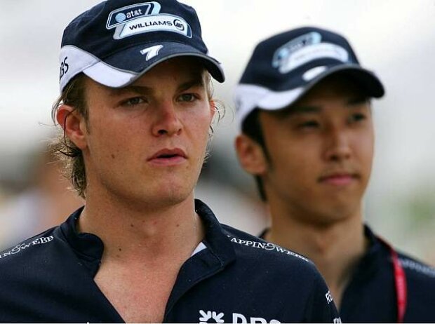 Nico Rosberg und Kazuki Nakajima