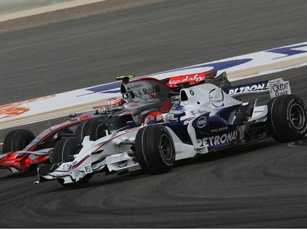 Nick Heidfeld und Heikki Kovalainen