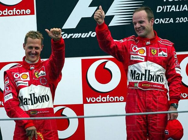 Michael Schumacher und Rubens Barrichello