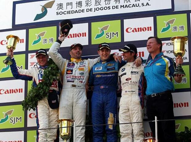 Franz Engstler auf dem Podium in Macao