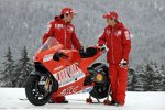 Nicky Hayden und Casey Stoner mit der Ducati Desmosedici GP9