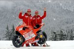 Nicky Hayden und Casey Stoner mit der Ducati Desmosedici GP9