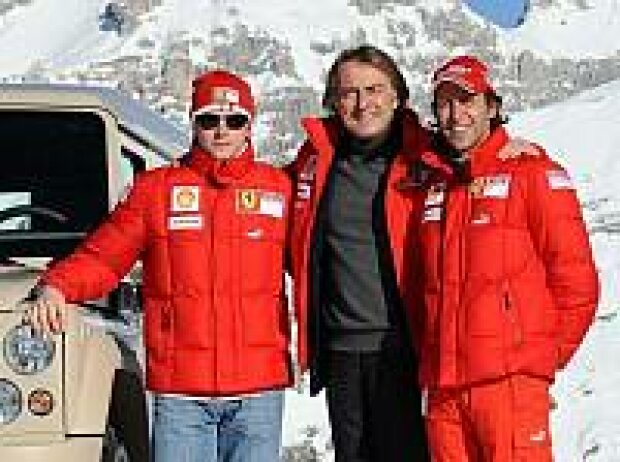 Titel-Bild zur News: Kimi Räikkönen, Luca di Montezemolo und Luca Badoer