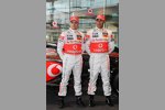 Heikki Kovalainen und Lewis Hamilton (McLaren-Mercedes) 