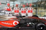 Pedro de la Rosa, Lewis Hamilton, Heikki Kovalainen und Gary Paffett (McLaren-Mercedes) 