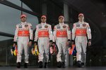 Pedro de la Rosa, Lewis Hamilton, Heikki Kovalainen und Gary Paffett (McLaren-Mercedes)