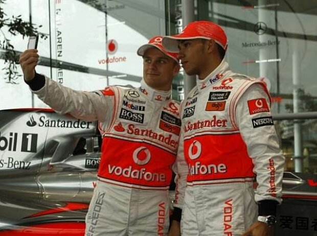 Heikki Kovalainen und Lewis Hamilton