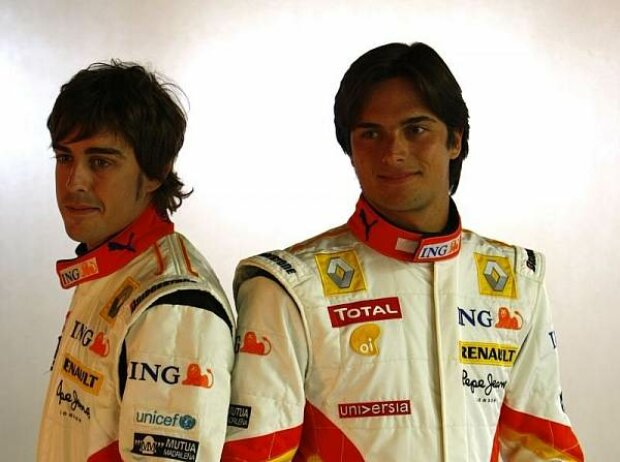Fernando Alonso und Nelson Piquet