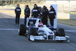 Robert Kubica (BMW Sauber F1 Team) beginnt die erste Runde im BMW Sauber F1.09