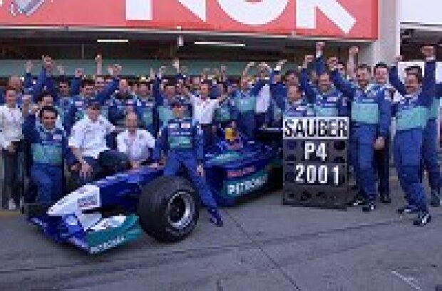 In der Saison 2001 wurde Sauber Vierter bei den Konstrukteuren