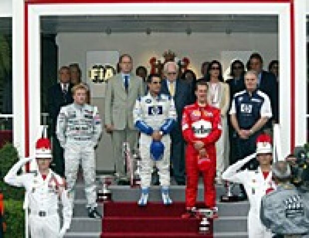 Podium in Monaco 2003