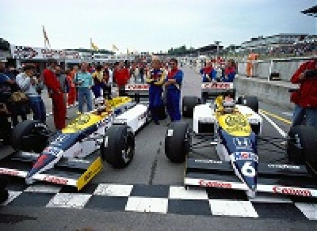 Nigel Mansell und Nelson Piquet