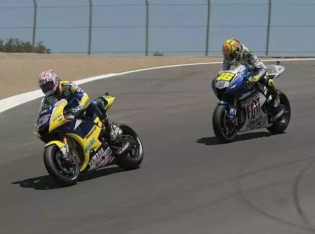 Colin Edwards vor Valentino Rossi Titel-Bild zur News: Colin Edwards vor Valentino Rossi