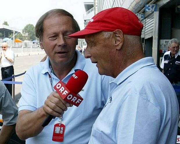 Titel-Bild zur News: Heinz Prüller und Niki Lauda