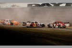 Joey Logano  Scott Speed Robby Gordon - der Rauch verzieht sich langsam