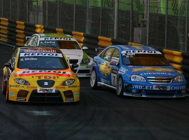Yvan Muller, Robert Huff, Augusto Farfus, Macau, Circuitoo da Guia