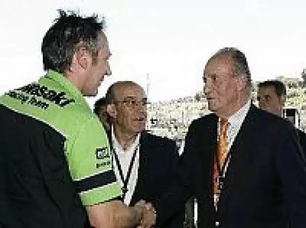 Michael Bartholemy, Carmelo Ezpeleta und König Juan Carlos von Spanien Titel-Bild zur News: Michael Bartholemy, Carmelo Ezpeleta und König Juan Carlos von Spanien