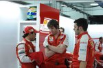 Felipe Massa (Ferrari) mit Rob Smedley