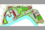 Der Masterplan des Yas Marina Circuit in der Übersicht