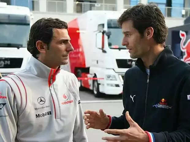 Pedro de la rosa Mark Webber Titel-Bild zur News: Pedro de la rosa Mark Webber