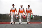 Adrian Sutil Giancarlo Fisichella Vitantonio Liuzzi (Force India) 