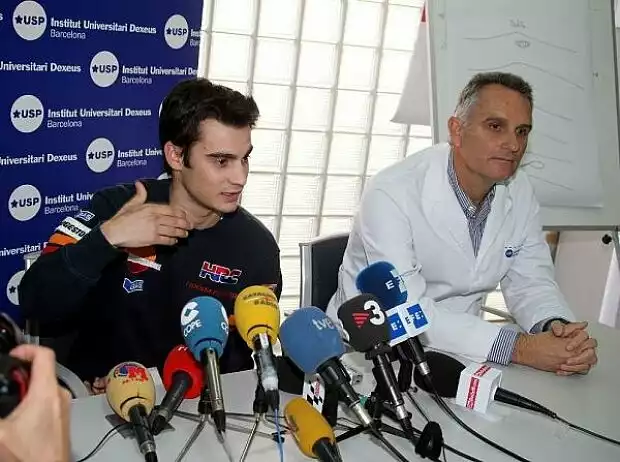 Daniel Pedrosa und Dr. Xavier Mir Titel-Bild zur News: Daniel Pedrosa und Dr. Xavier Mir