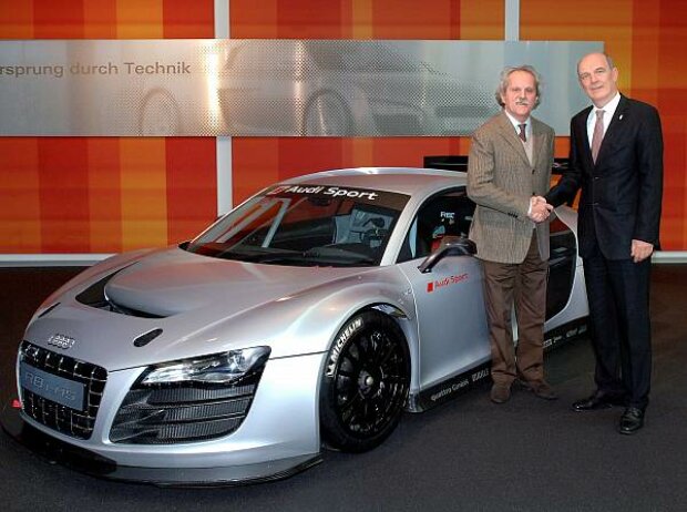 Titel-Bild zur News: Audi R8 LMS, Emilio Radaelli und Wolfgang Ullrich